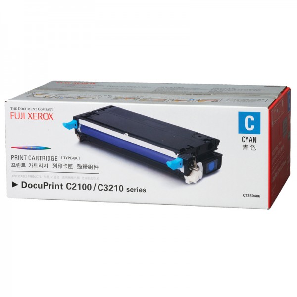 Genuine Original Fuji Xerox DPC2100 / C3210DX Colour High Cap Cyan Toner CT350486