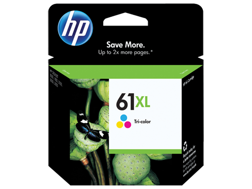 CH564WA HP 61XL High Yield Tri-color Original Ink Cartridge