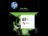 CH564WA HP 61XL High Yield Tri-color Original Ink Cartridge