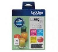 Original Brother LC663CL3PK CMY Value Pack
