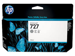 Genuine B3P24A HP 727 130ml Gray Ink Cartridge