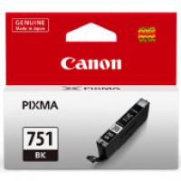 Original Genuine Canon CLi 751 BK Black Printer Ink