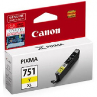 Original Genuine Canon CLi 751Y XL Yellow High Yield Printer Ink