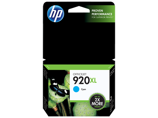 Genuine Original CD972AA HP 920XL Cyan Officejet Ink Cartridge