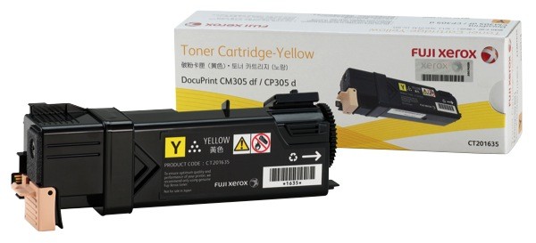 Genuine Original Fuji Xerox DPCP305 CM305df Yellow Toner CT201635