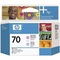 Original Genuine HP 70 Light Cyan and Light Magenta Printhead (C9405A Printhead Cartridge)