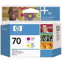 Original Genuine HP 70 Magenta and Yellow Printhead (C9406A Inkjet Printer Cartridge)