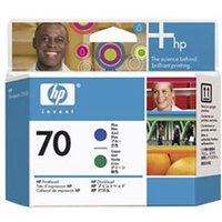 Original Genuine HP 70 Blue and Green Printhead (C9408A Inkjet Printer Cartridge)