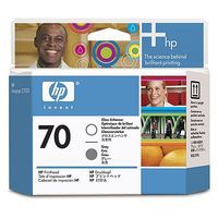 Original Genuine HP 70 Gloss Enhancer & Grey Printhead (C9410A Inkjet Printer Cartridge)