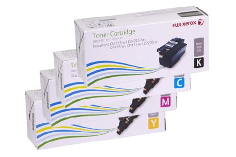 1 Set Original Fuji Xerox Standard Cap Toner CMYK CT202264 CT202265 CT202266 CT202267 for CP115w CP116w CP225w CM115b CM225fw