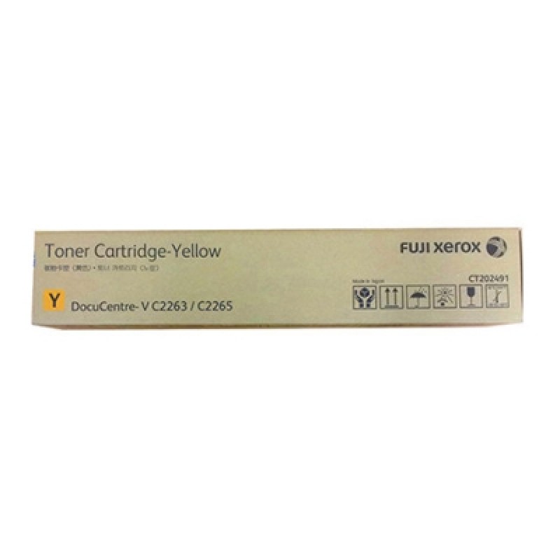 Original Fuji Xerox Yellow Toner CT202491 for DocuCentre V C2263 C2265