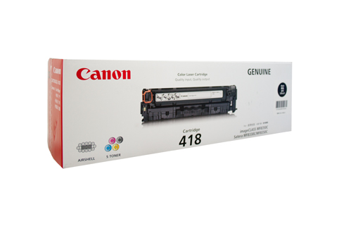 Genuine Original Canon Cartridge 418 Black Toner