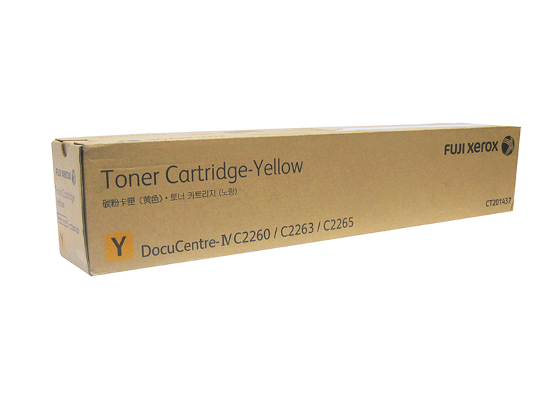 Original Fuji Xerox CT201437 Yellow Toner for DocuCentre IV C2260 C2263 C2265