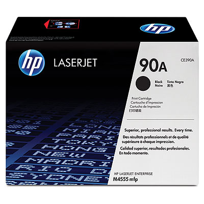 Original Genuine HP CE390A 90A Printer Toner, Black for HP LaserJet Enterprise M4555fMFP M4555hMFP M4555fskm MFP M601n M602n M601dn M602dn M602x M603xh M603dn M603n