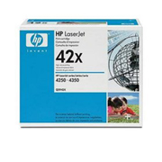 Original Genuine HP 42X Black H-Cap (Q5942X) for  Hewlett Packard LaserJet 4250 4250tn 4350dtnsl 4250dtn 4350 4350n 4250dtnsl 4350dtn 4350tn 4250n