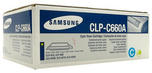 Samsung CLP-C660A Cyan toner for Samsung CLP-610ND, 660N, 660ND, CLX-6200FX, 6200ND, 6210FX, 6240FX printer