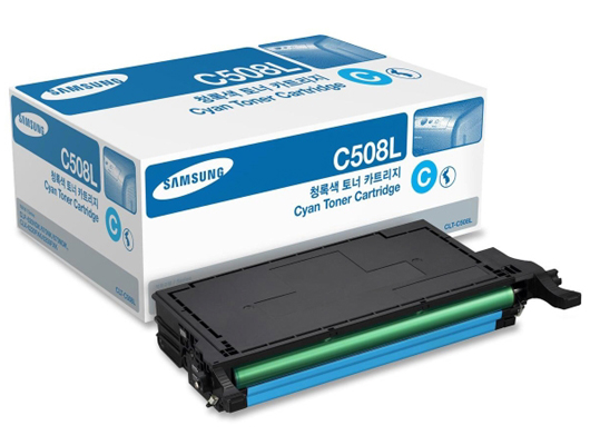 Genuine Samsung CLT-C508L Cyan toner for Samsung CLP-620ND, CLP-670ND, CLX-6220FX, CLX-6250FX printer