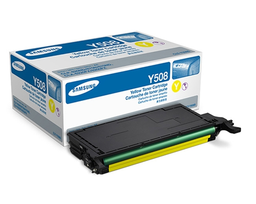 Genuine Original Samsung CLT-Y508S Yellow toner for Samsung CLP-620ND, CLP-670ND, CLX-6220FX, CLX-6250FX printer