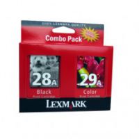 Original Genuine LEXMARK VALUE PACK Ink 28 & 29  18C1528A BLK + COLOUR 18C1529A  - TPASA24