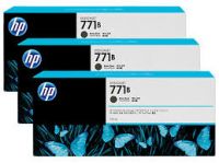 Original HP Ink 771B Matte Black 3 Ink Pack B6Y23A