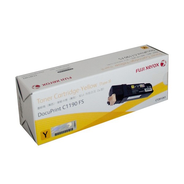 Genuine Original Fuji Xerox C1190FS Yellow Toner CT201263