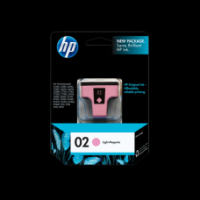 Original Genuine HP 02 Light Magenta (C8775WA) Ink for  Photosmart D6160 D7160 D7260 D7360 D7460 D8230 C5180 C6180 C7180 C7280 C8180 3110 3310