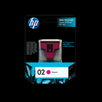 Original Genuine HP 02 Magenta (C8772WA) Ink for  Photosmart D6160 D7160 D7260 D7360 D7460 D8230 C5180 C6180 C7180 C7280 C8180 3110 3310