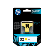 Original Genuine HP 02 Yellow (C8773WA) Ink for  Photosmart D6160 D7160 D7260 D7360 D7460 D8230 C5180 C6180 C7180 C7280 C8180 3110 3310