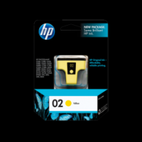 Original Genuine HP 02 Yellow (C8773WA) Ink for  Photosmart D6160 D7160 D7260 D7360 D7460 D8230 C5180 C6180 C7180 C7280 C8180 3110 3310