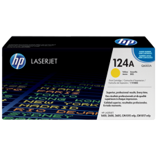 Original Genuine HP 124A Yellow (Q6002A) Printer Toner for HP Color LaserJet CM1015MFP CM1017MFP 1600 2600n 2605