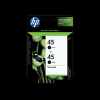 Original Genuine HP 45 Black Twin Pack (CC625AA) Ink