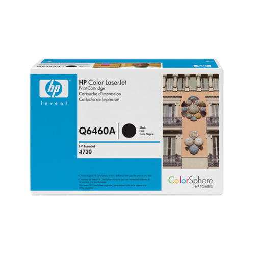 Original Genuine HP 644A Black (Q6460A) Printer Toner for Hewlett Packard Color LaserJet 4730 mfp 4730xs mfp CM4730fm 4730x mfp CM4730 CM4730fsk 4730xm mfp