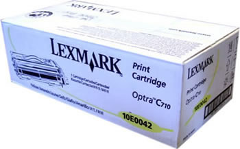 Original 10E0042 (Yellow) toner for lexmark printers