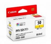 Original Canon Ink Cartridge PFI50 Y Yellow Ink for Pro500